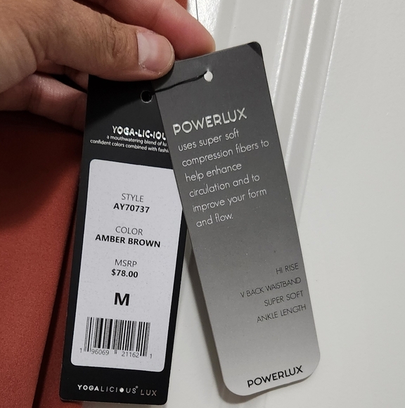 Yogalicious Lux Rust Leggings - Picture 4 of 8